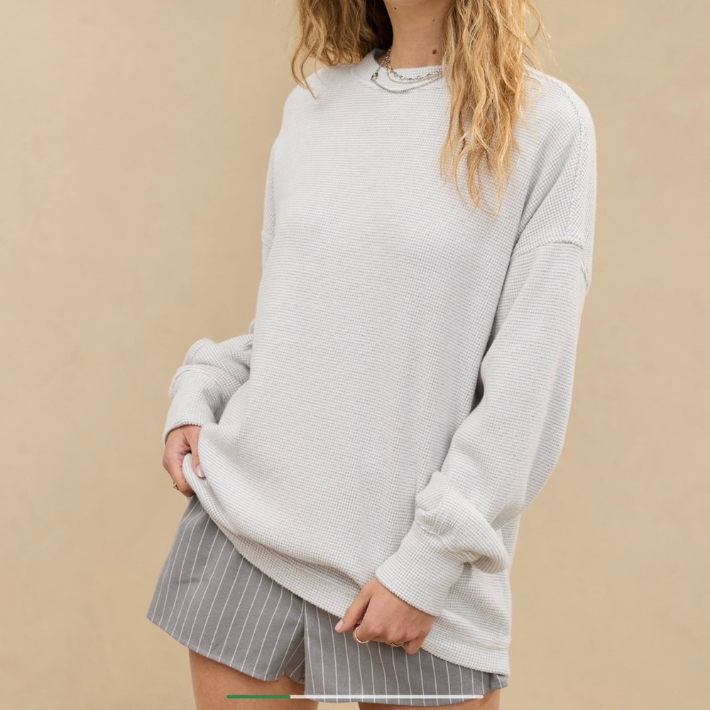 Aerie Getaway waffle sweatshirt